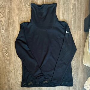 Nike Black High-Neck Sweatshirt